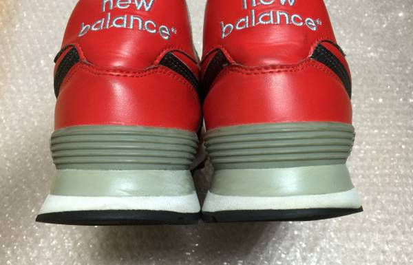 NEW BALANCE M574RDJ レッド レザー 赤 スニーカー /m576 m1400