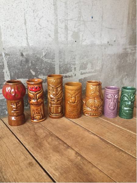 TIKI MUG SET 7セット ハワイ ハワイアン TIKI BAR Tiki - Ceramic