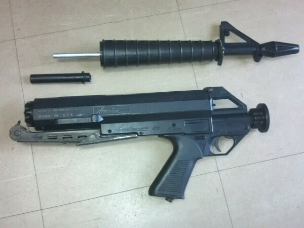 キャリコ M-100 .22LR ガスガン ジャンク