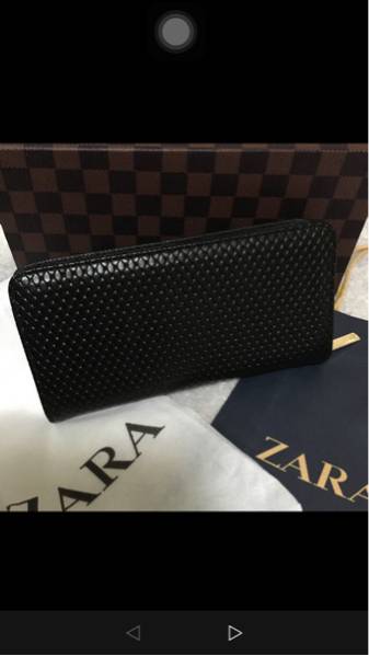 ☆新品☆ZARA◎長財布◆黒◆収納袋付き▼即決