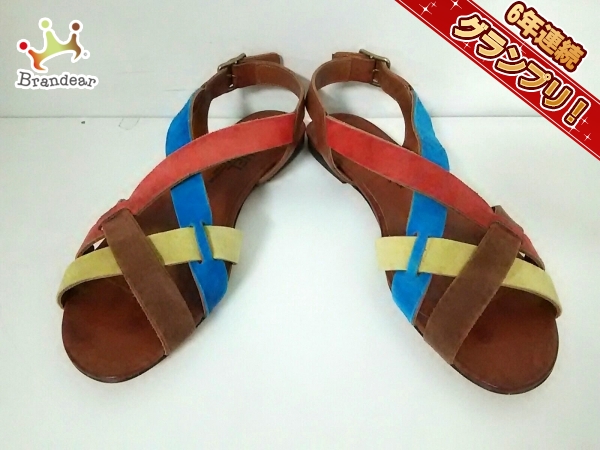 ミッシェルヴィヴィアン サンダル 36 1/2 レディース 美品