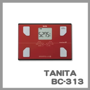 タニタ 体組成計 BC-313RD（メタリックレッド）体重計・体脂肪計