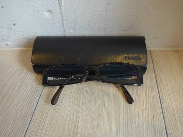 プラダ　prada メガネ　眼鏡　伊達　ブラック　メンズ　正規