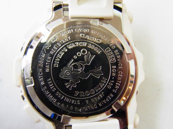☆カシオ☆BabyG フロッグマン BGW-100 パールホワイト☆美品 カシオ G