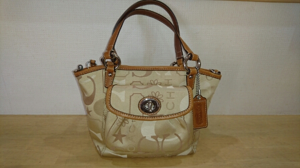 コーチ シグネチャー 2way ミニ トート ショルダー バッグ