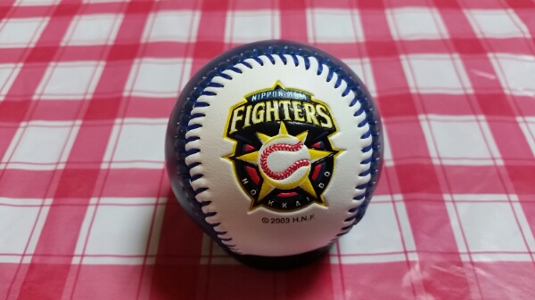 北海道日本ハムファイターズ中田翔選手直筆サイン球団ロゴ球 サイン
