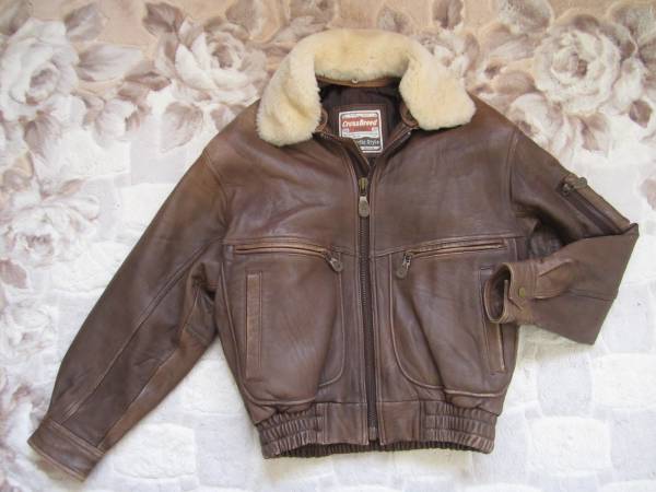 ★Cross Breed G-１アンティーク調 羊革フライトジャケット★M★