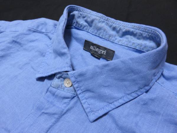 ☆allegri アレグリ 長袖シャツ ブルー☆50/LL 14，040円☆春夏
