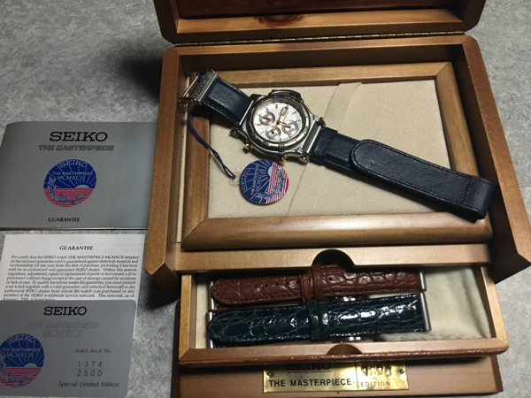 SEIKO MCMXCⅡ master piece chronograph '92 未使用品