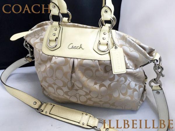 1円/COACH/サッチェル/シグネチャー/2wayショルダーバッグ