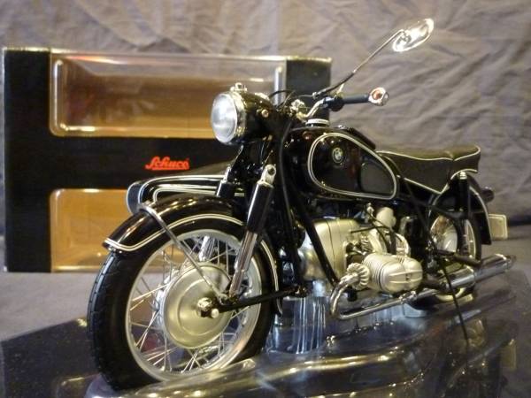 ☆未使用 シュコー 1/10 BMW R69/S サイドカー☆バイク ミニカー