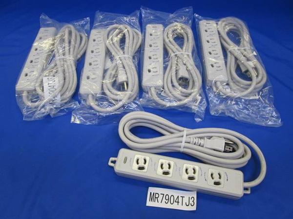 OAタップ接地抜止4コ口(5個入) MR7904TJ3 工具、DIY用品 電材、配電