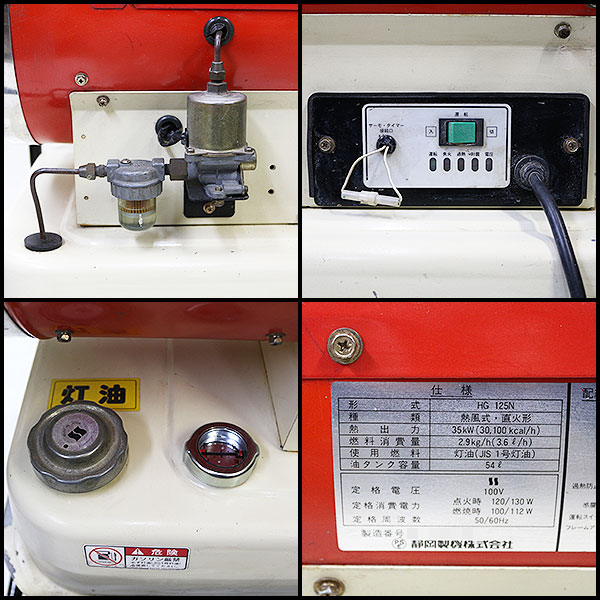 SHIZUOKA ジェットヒーター□ホットガン 中古□HG125N□3H32