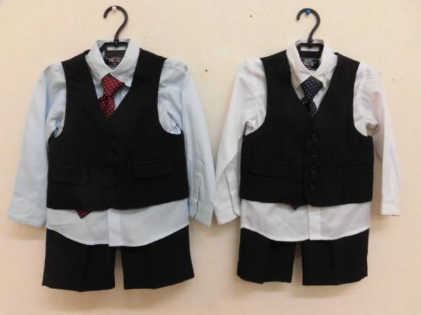 (3174)SMART PRINCE 男の子 双子 スーツ2着セット 100