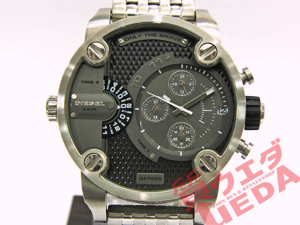 1円 ディーゼル クロノ デュアルタイム メンズ 腕時計 DZ-7259
