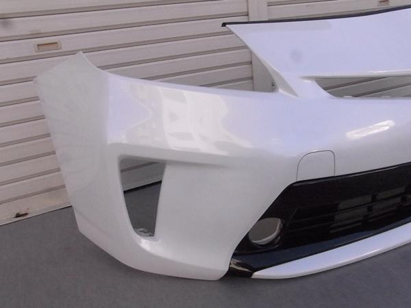 30系 プリウス 後期 ZVW30 純正 フロントバンパー パール 中古