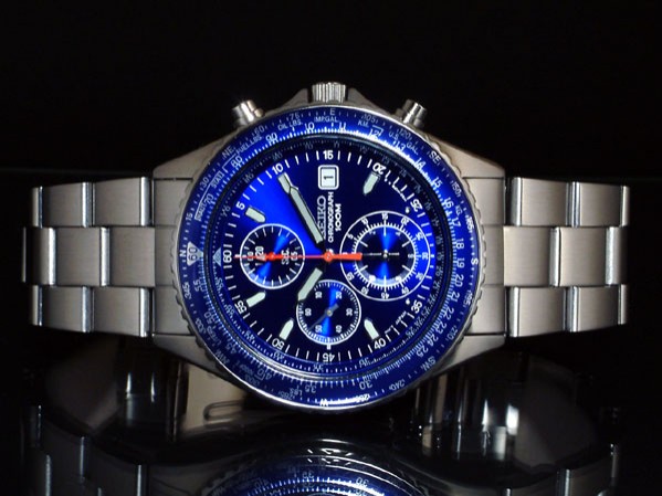 ■●SEIKOセイコー パイロットクロノグラフ SND255P1 海外モデル