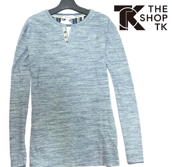 新品▼タケオキクチ 長袖ヘンリーネックカットソー XL