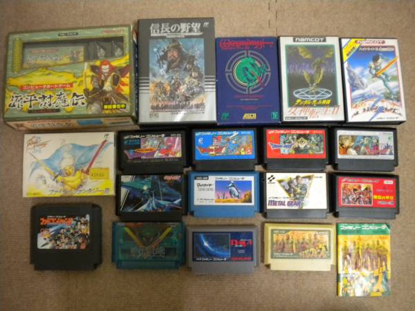 ファミコンソフト メタルギア等 カセット18本 箱説ありなし混在