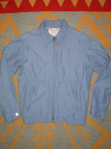 ビンテージ マクレガー ドリズラー ジャケット　36 アイスブルー