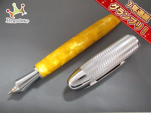ブライトリング ボールペン 美品 イエロー×シルバー BREITLING