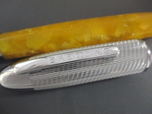 ブライトリング ボールペン 美品 イエロー×シルバー BREITLING