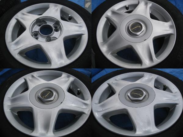 155/65R13 ラジアルタイヤ＆アルミ×4 即決価格！TY425