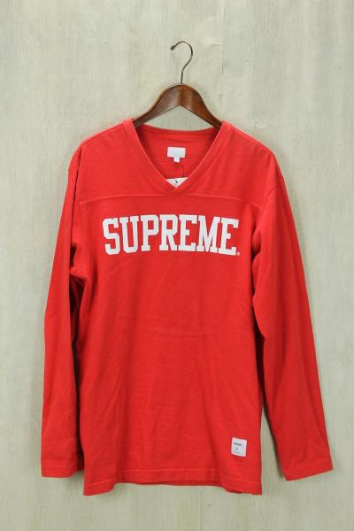 Supreme◆ロンT/L/コットン/RED