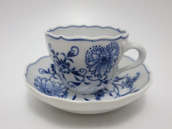 1円~★未使用 マイセン ブルーオニオン カップ ソーサー HH3