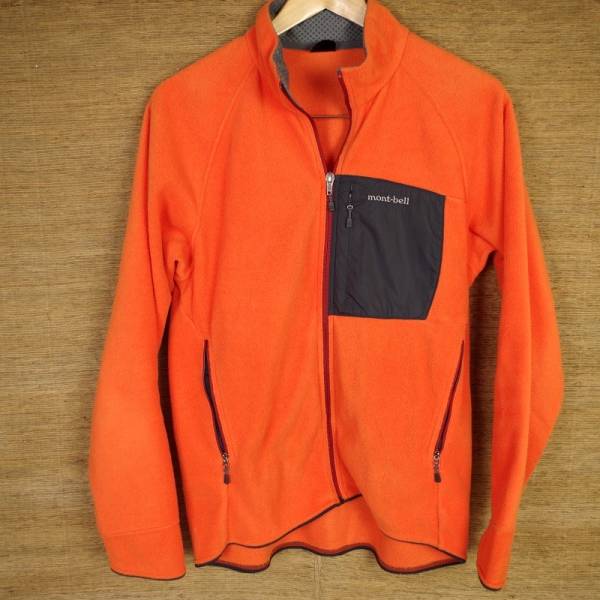 「mont-bell/モンベル」フリースジャケット（オレンジ）