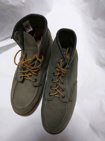 レッドウィング レザー カーキモックトゥセッター