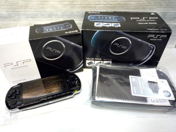 029-59◇PSP 3000 ブラック バリューパック ※中古難有