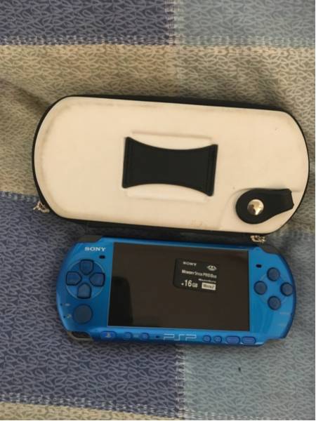SONY PSP 3000 本体 16Gb＆ケース付 美品 ブルー +おまけ psp3000本体