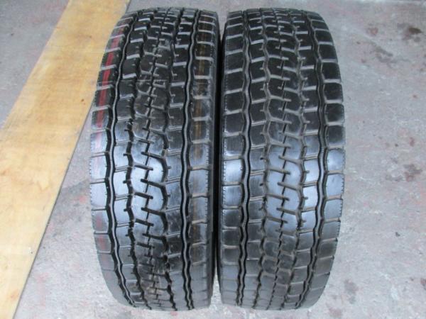 265/70R19.5 ブリヂストンM890 ミックス2本セット バリ山 イボ有 265