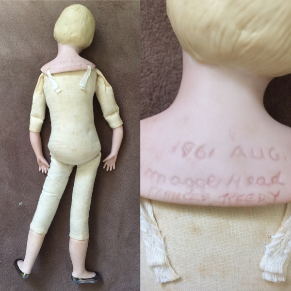 古い☆ビンテージ☆ビスクドール☆海外作家様☆刻印あり☆美形