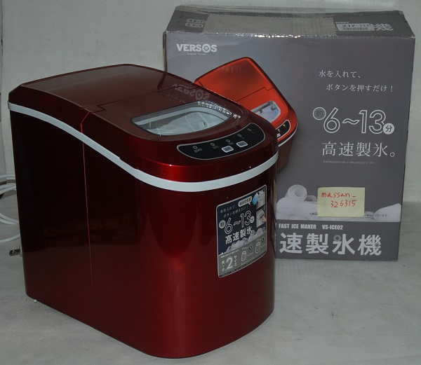 【JUNK】家庭用製氷機 VS-ICE02 レッド C586C