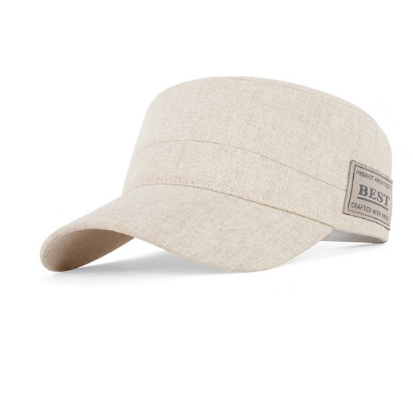 新品セレブレザー麦わら帽子コットンリネン麻ワークキャップ春夏