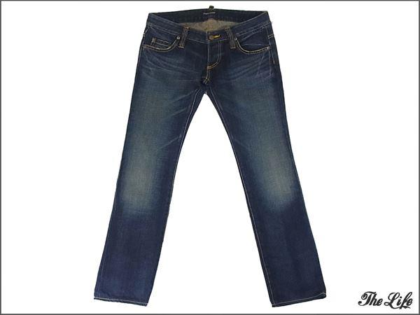 【即決】YOKO CHANヨーコチャン 加工ストレートデニムパンツ 40