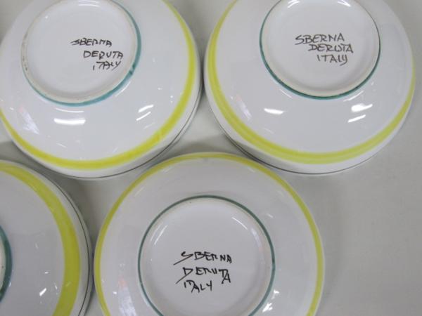 美術品/アンティーク 3枚セット 大皿 絵画 sberna deruta italy