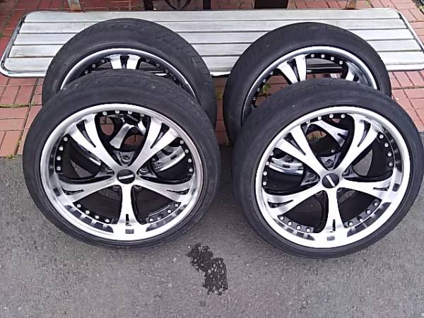 225/40R18 ノア ヴォクシー 18×7.5J 5穴 ET48 中古 共豊 ノア