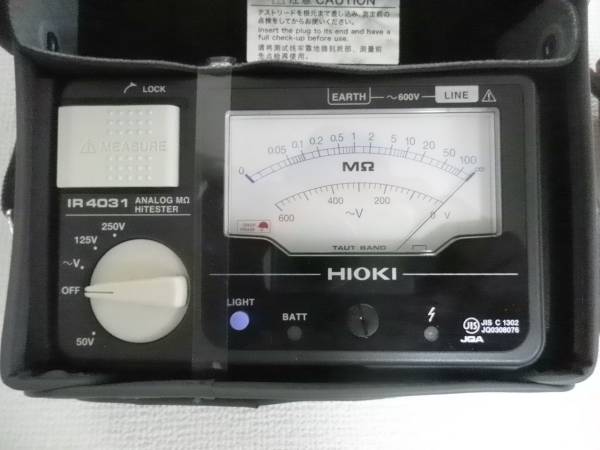 HIOKI 絶縁抵抗計 IR4031 アナログメグオームハイテスター