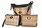 1円 バーバリー チェック ショルダー セカンド バッグ 3点セット