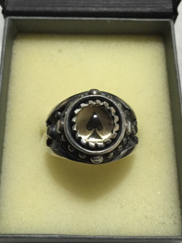 美品 ケルト&コブラ リング スモーキークォーツ 18 cert&cobra