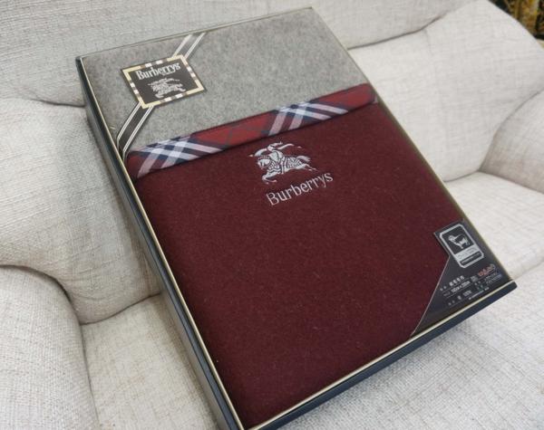 【未使用】バーバリー Burberrys 純毛毛布 ラムMIX 140×200 ○ 未使用品 burberrys バーバリー 純毛毛布 140×200cm ホ 5A◇未使用