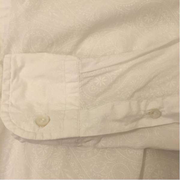 ORIAN オリアン ペイズリー 柄 白 シャツ サイズ 15 /38