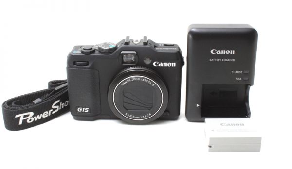 極美品★キャノン Canon PowerShot G15 ブラックボディ 完動@741