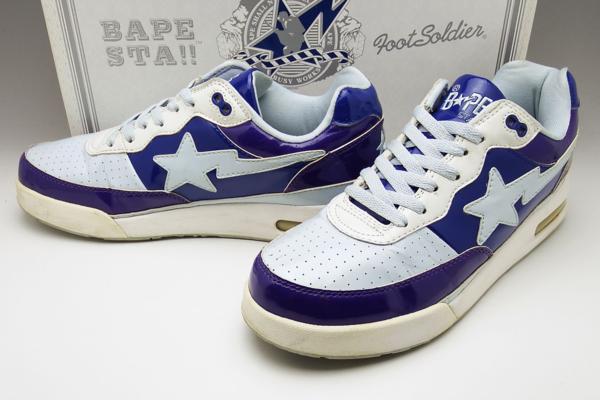 BAPESTA ベイプスタ 0607FS-034 US10 エナメル 青×白