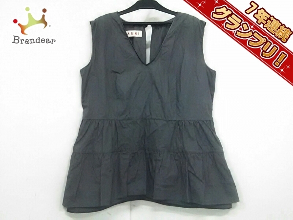 マルニ チュニック 40 レディース 美品 ダークグレー MARNI