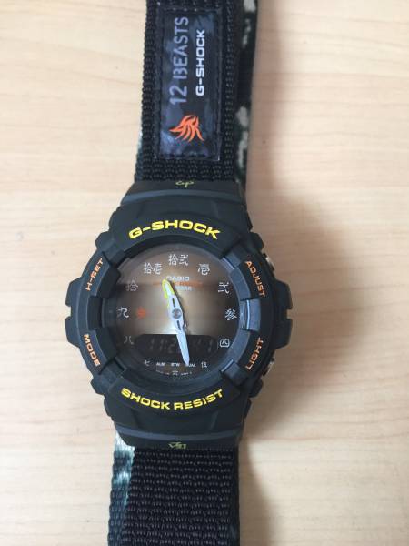 G-100BT-3E2JR G-SHOCK 漢字文字盤 十二支 酉 卯 CASIO