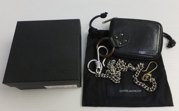 ディースクエアード レザー 財布&ウォレットチェーン 本物G35682